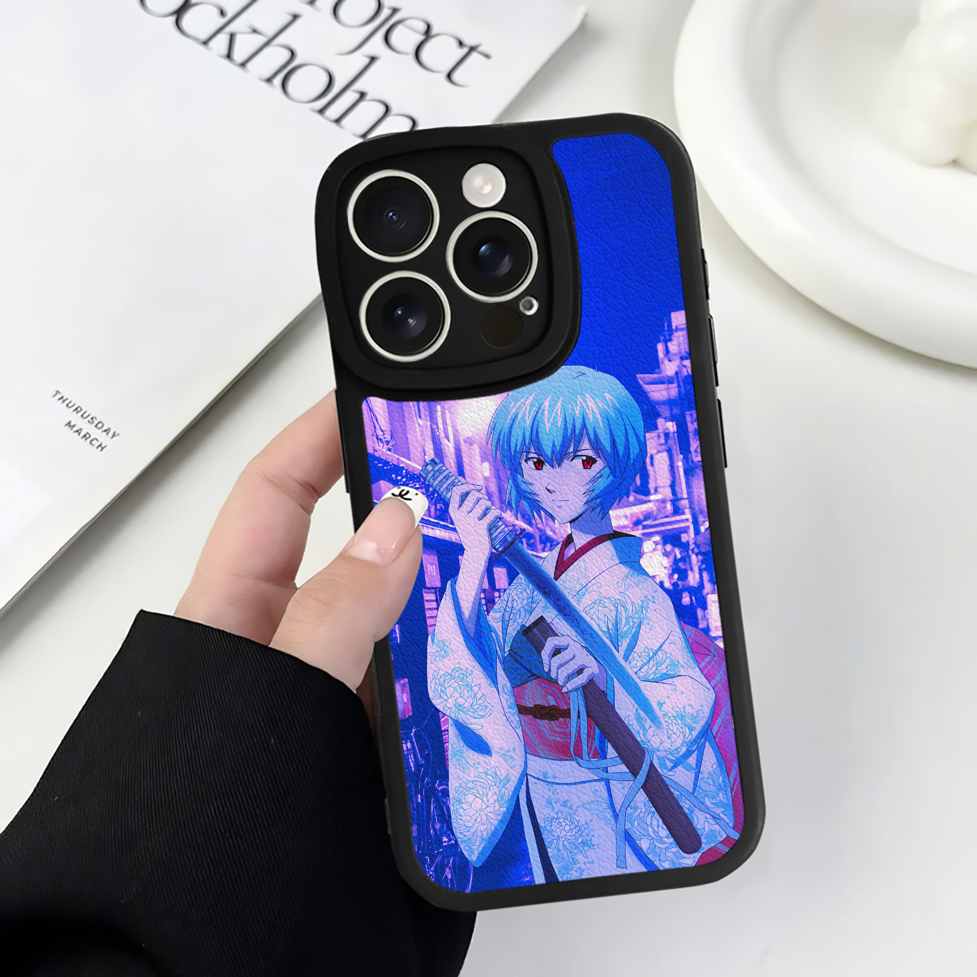 （画像用） EVA 新世紀エヴァンゲリオン 【iPhone 16シリーズ対応】シリコンスマホケース（レザー調） 材質：シリコン